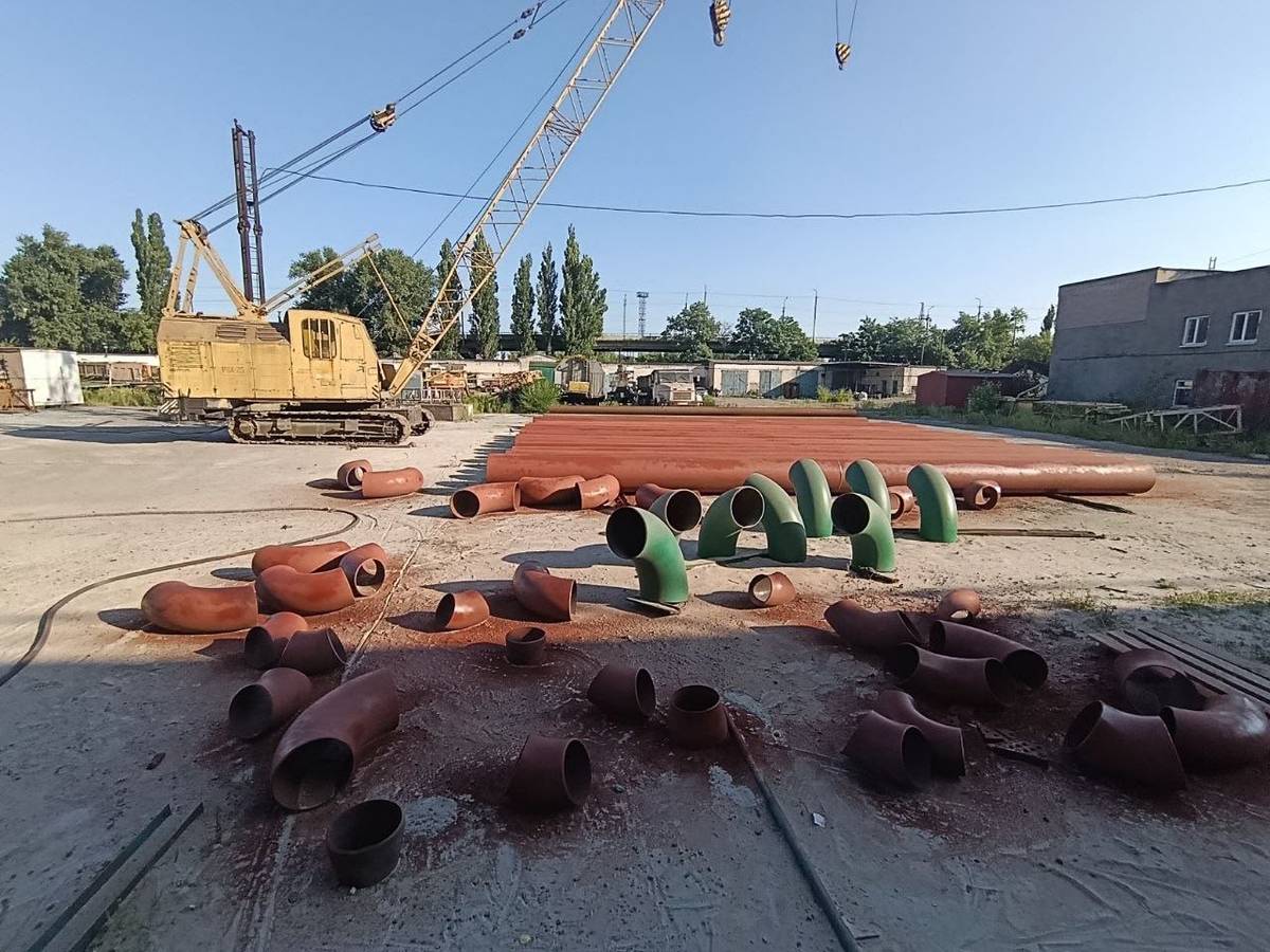 Відводи та труби після ґрунтування